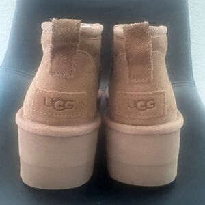 UGG Chestnut Platform Ankle Boots
